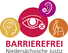 Logo Barrierefrei Niedersächsische Justiz (zu den Informationen zur Barrierefreiheit)