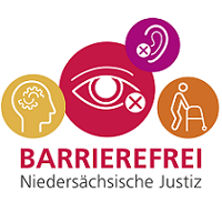 Logo Barrierefrei Niedersächsische Justiz (zu den Informationen zur Barrierefreiheit)